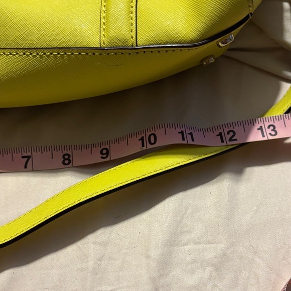 Kate Spade Lime yellow/Green Satchel with long strap - Picture 8 of 9